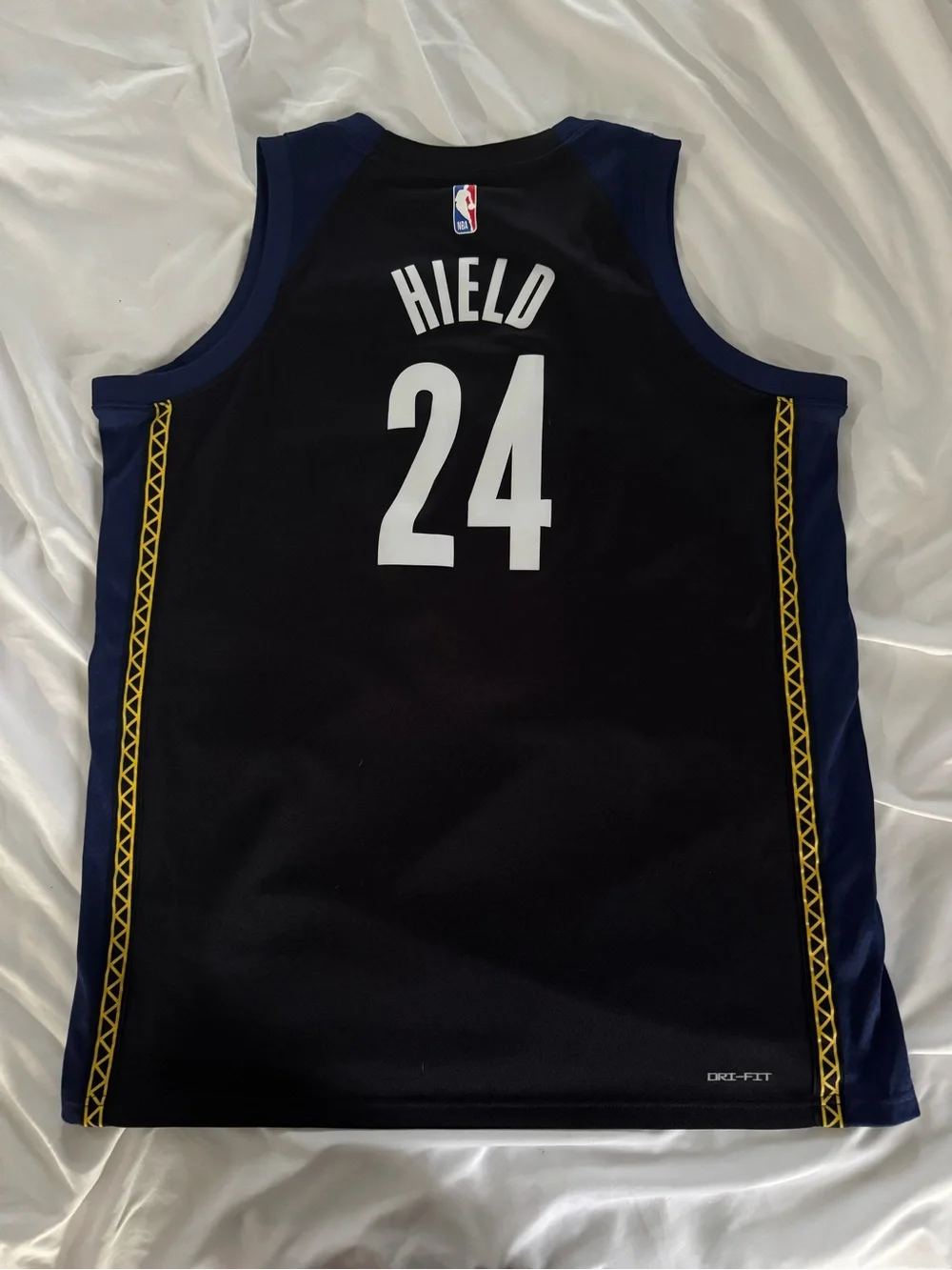 Nike Black & Navy Kids Basketball Jersey - HIELD #24